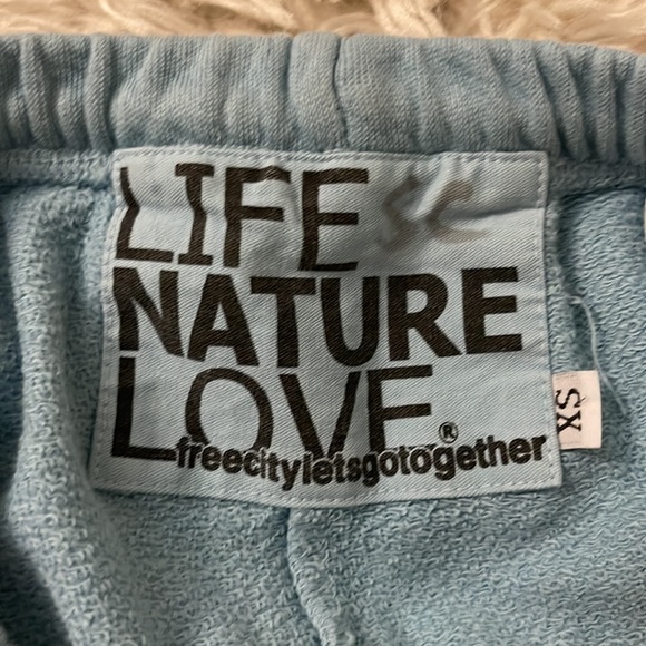 BLUE AND YELLOW FREE CITY SWEATPANTS FOR TRADE! - Picture 2 of 3